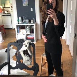 Brooks brother classic black one button blazer